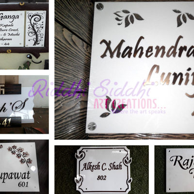 Exclusive Customized Nameplates Hyderabad Riddhi Siddhi